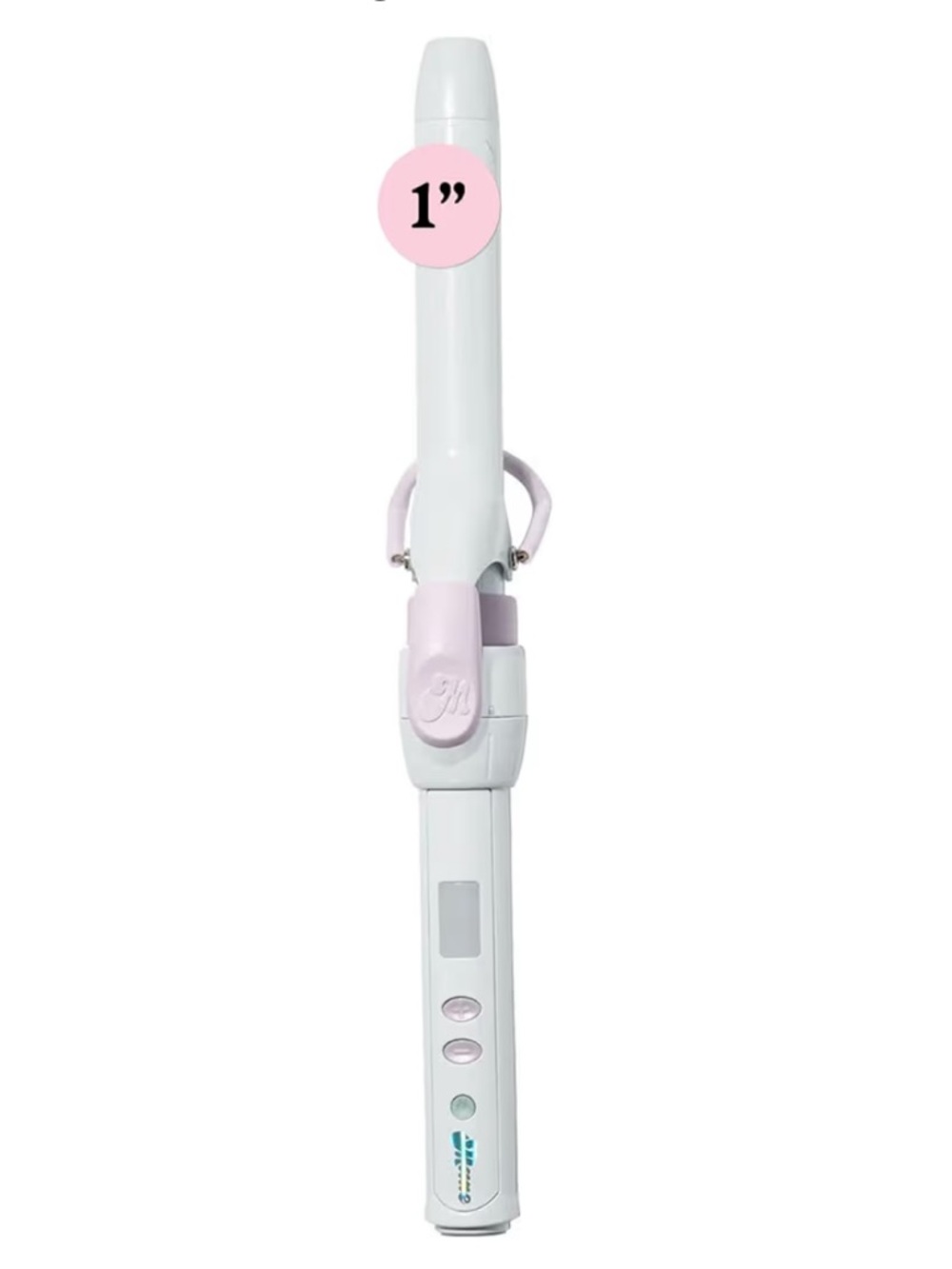 Mane by Mane Addicts 1" White and Light Pink Curling Iron